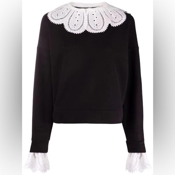 Maje Removable Collar Sweatshirt - Picture 2 of 6